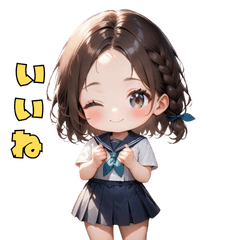 [LINEスタンプ] 爽やか清楚JKスタンプ