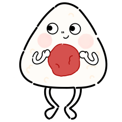 [LINEスタンプ] 使えるおむすび りぼーん