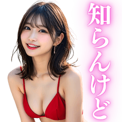 [LINEスタンプ] 【関西弁】日常会話で使えるビキニお姉さん