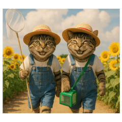 [LINEスタンプ] ニャンズのいつかの夏の日 (=^ェ^=)