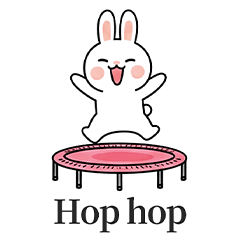 [LINEスタンプ] ウサギの日常スタンプ 06(EN)