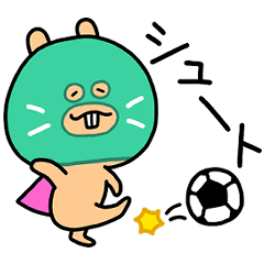 [LINEスタンプ] サッカーとスーパーマスクドゲッシ