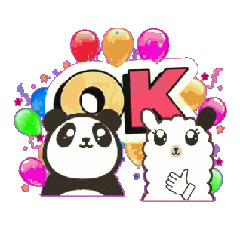 [LINEスタンプ] あるぱかんだ+あいさつ 