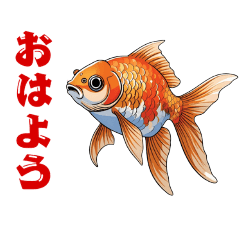 [LINEスタンプ] 金魚(和風アニメ)