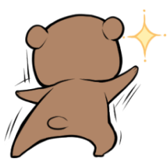 [LINEスタンプ] ツキノワグマ生態研究所 第3部