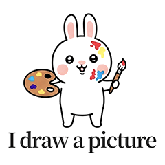 [LINEスタンプ] ウサギの日常スタンプ 08(EN)