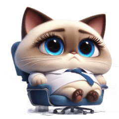 [LINEスタンプ] 猫ちゃん今日も寝坊したい