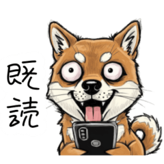 [LINEスタンプ] 雑な目見開き柴犬