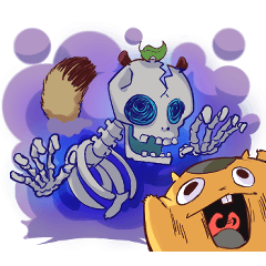 [LINEスタンプ] かんたんマーモット～秋〜