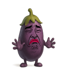 [LINEスタンプ] [アレンジ用]擬人化劇画フェイスなす