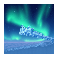 [LINEスタンプ] Mystic Winter Train✨幻想的の冬列車✨