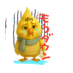 [LINEスタンプ] ネガティブオカメインコ6