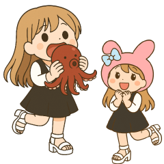 [LINEスタンプ] クルミンの日常 Summer version2025
