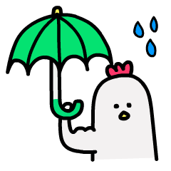 [LINEスタンプ] 動く！にわとりとネギ 