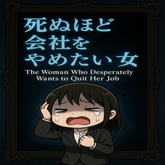 [LINEスタンプ] 死ぬほど会社をやめたい女