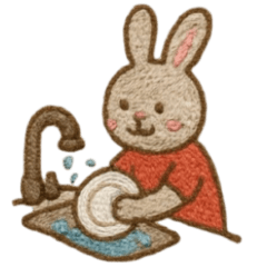 [LINEスタンプ] 『いっしょに過ごそ』かわいい刺繍 日常