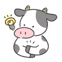 [LINEスタンプ] ベランダ牛2