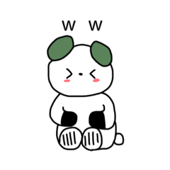 [LINEスタンプ] COLORFUL EARS PANDAS