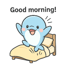 [LINEスタンプ] 赤ちゃんイルカの毎日