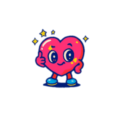 [LINEスタンプ] ハッピーハートくん
