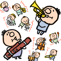 [LINEスタンプ] ★楽器の音で会話できちゃうスタンプ★