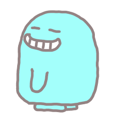 [LINEスタンプ] ポニョン ネガティブver..