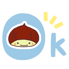 [LINEスタンプ] 栗の子くーりの毎日送りやすい！スタンプ