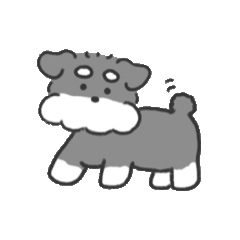 [LINEスタンプ] うごくシュナウザースタンプ1