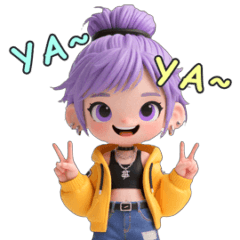 [LINEスタンプ] XinraBeat Q：Kiraの元気な日常