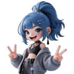 [LINEスタンプ] XinraBeat Q：ダイナミックガールZala