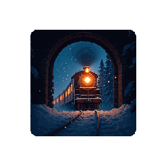 [LINEスタンプ] Moonlit Railway✨月明かりの鉄路✨