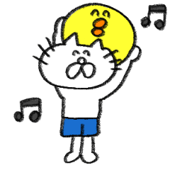 [LINEスタンプ] ネコさんとひよこのスタンプ