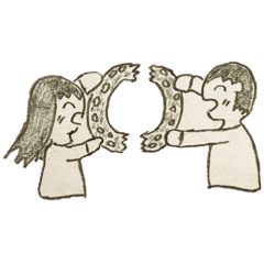 [LINEスタンプ] 【らふがいず】ハッピーエンドは半分こ