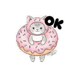 [LINEスタンプ] 文字ありver.コスプレアニマル（スイーツ）