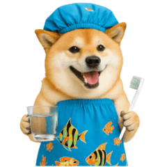 [LINEスタンプ] 可愛い柴犬のシャワー服 V.2