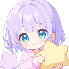 [LINEスタンプ] ナイトパープルな女の子スタンプ