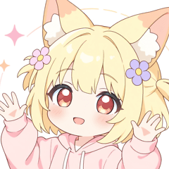 [LINEスタンプ] パステルパーカーの狐の女の子スタンプ