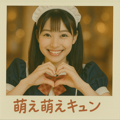 [LINEスタンプ] 面白い＆可愛いコンカフェ嬢ポラロイド写真