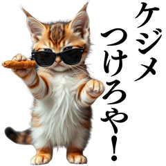 [LINEスタンプ] 【ネタ・爆笑】極道のヤクザになった子猫