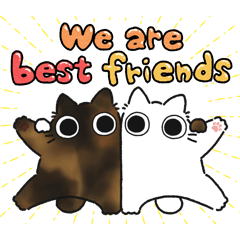 [LINEスタンプ] ねこぽっくるサビ【友達】