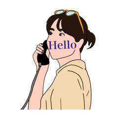 [LINEスタンプ] Long Hair Dancer PICO