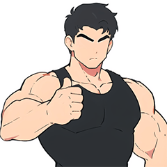 [LINEスタンプ] ボディビルダーの日常