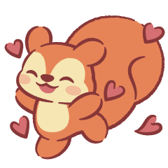 [LINEスタンプ] ♪リスがいっぱいスタンプ♪