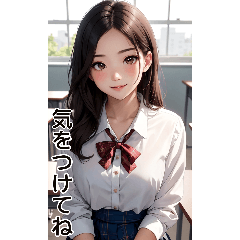 [LINEスタンプ] 清純な少女の日常