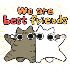 [LINEスタンプ] ねこぽっくるキジトラ【友達】