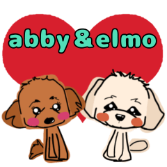 [LINEスタンプ] アビー＆エルモ