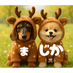 [LINEスタンプ] 鹿✖車の修理代¥600,000也