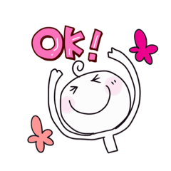 [LINEスタンプ] まるまるの人（カラフルでか文字）