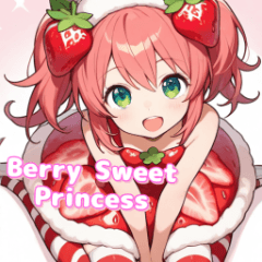 [LINEスタンプ] ベリースイートな苺姫日常スタンプ 英語ver