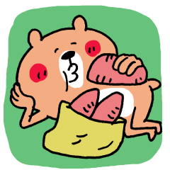 [LINEスタンプ] やべえ暑さの夏から秋のくまさん